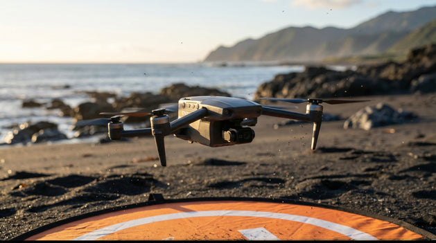 fishing drone on the beach